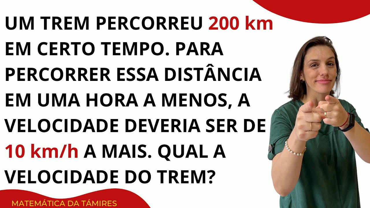 🔥VELOCIDADE MÉDIA, IMPRESSIONANTE! @Matemática da Támires