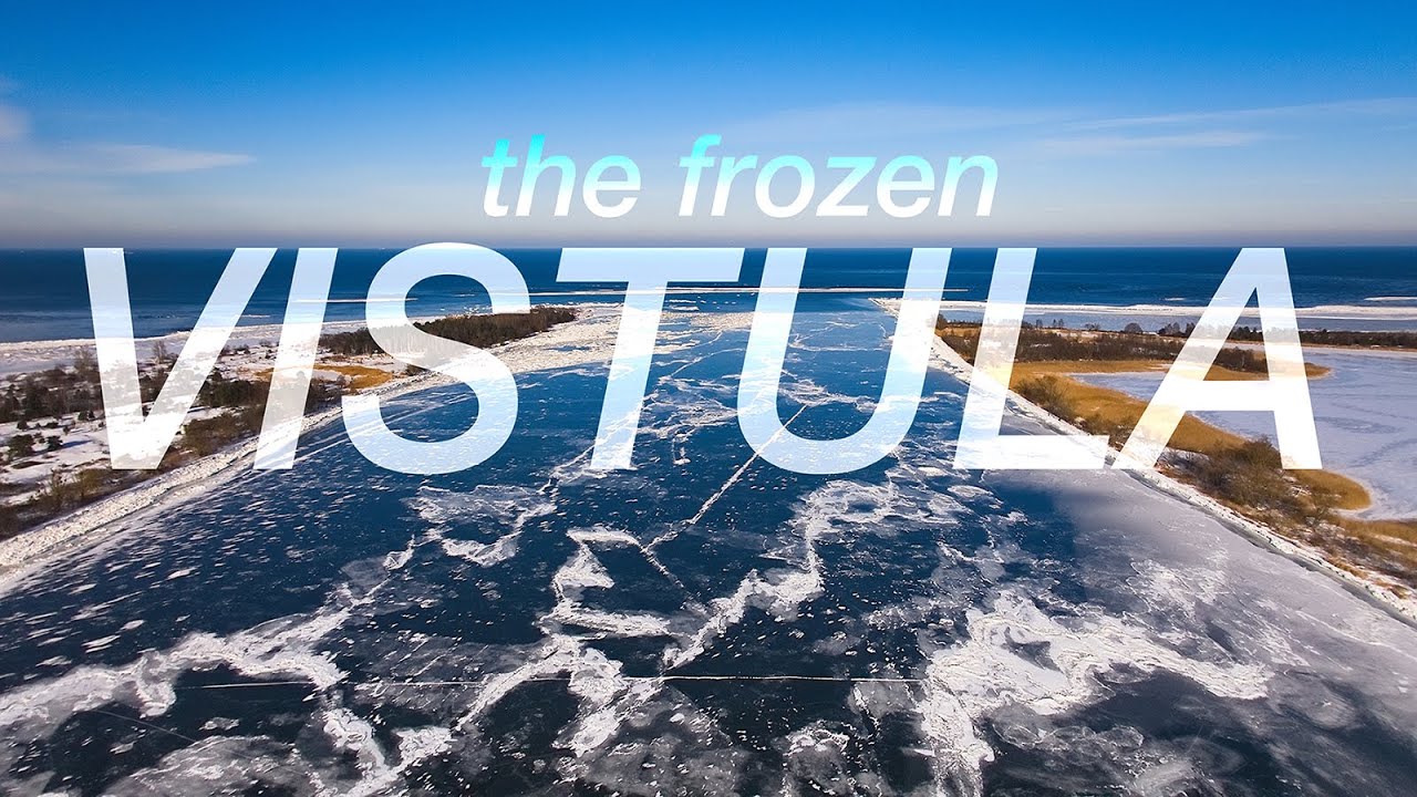 Frozen Vistula River #vistula #river #frozen #poland #gdansk #wisła #4k #drone #aerial