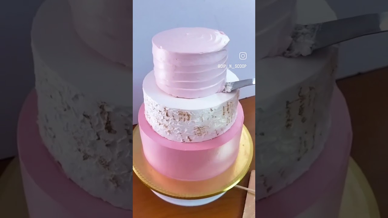Three tier cake stacking 😉 3 kg butter scotch cake decoration.