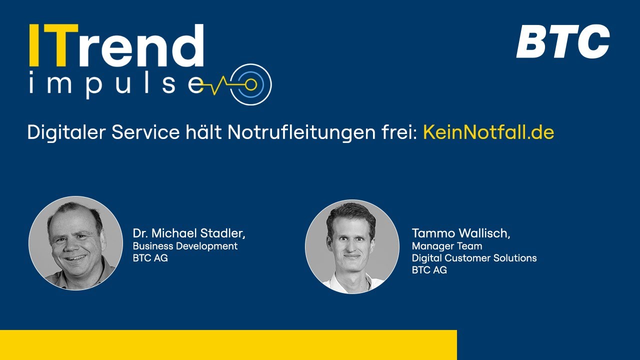 Digitaler Service hält Notrufleitungen frei: KeinNotfall.de