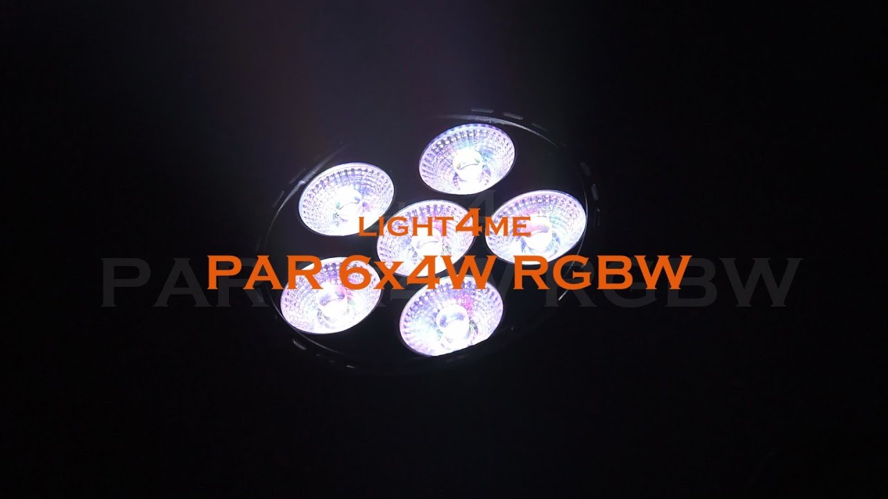 LIGHT4ME PAR 6x4W RGBW Mini LED PAR &ndash; reflektor led