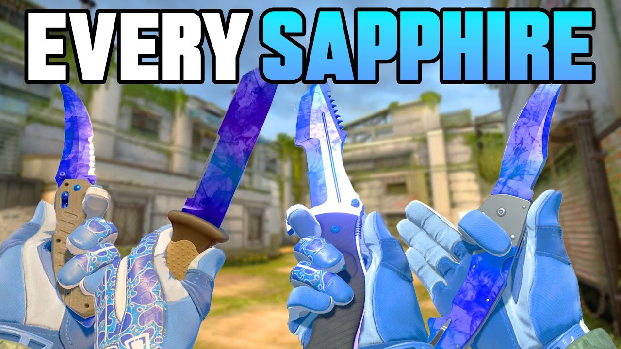 EVERY Sapphire Doppler in CS2 (Factory New) - CS2 Knife Gameplay