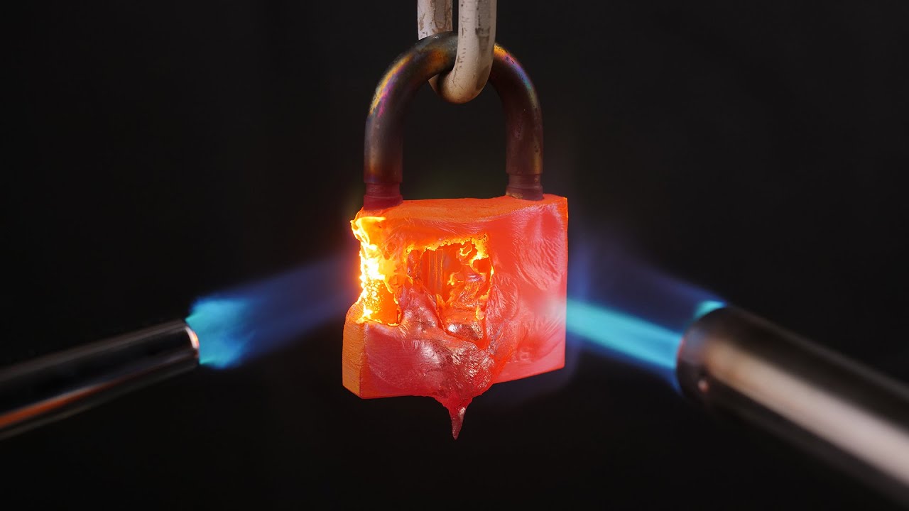 A Gas Torch VS Locks Amazing Experiment.