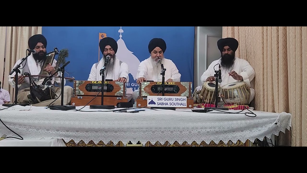 Day 1 Dr Gurnam Singh UK Tour 31 Raags- Day 1- Raag Siri,  Raag Maajh, Raag Gauri, Raag Asa.