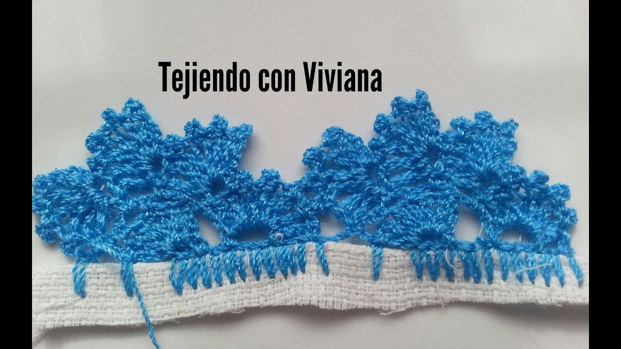 Orilla #33 tejida ( una sola vuelta )