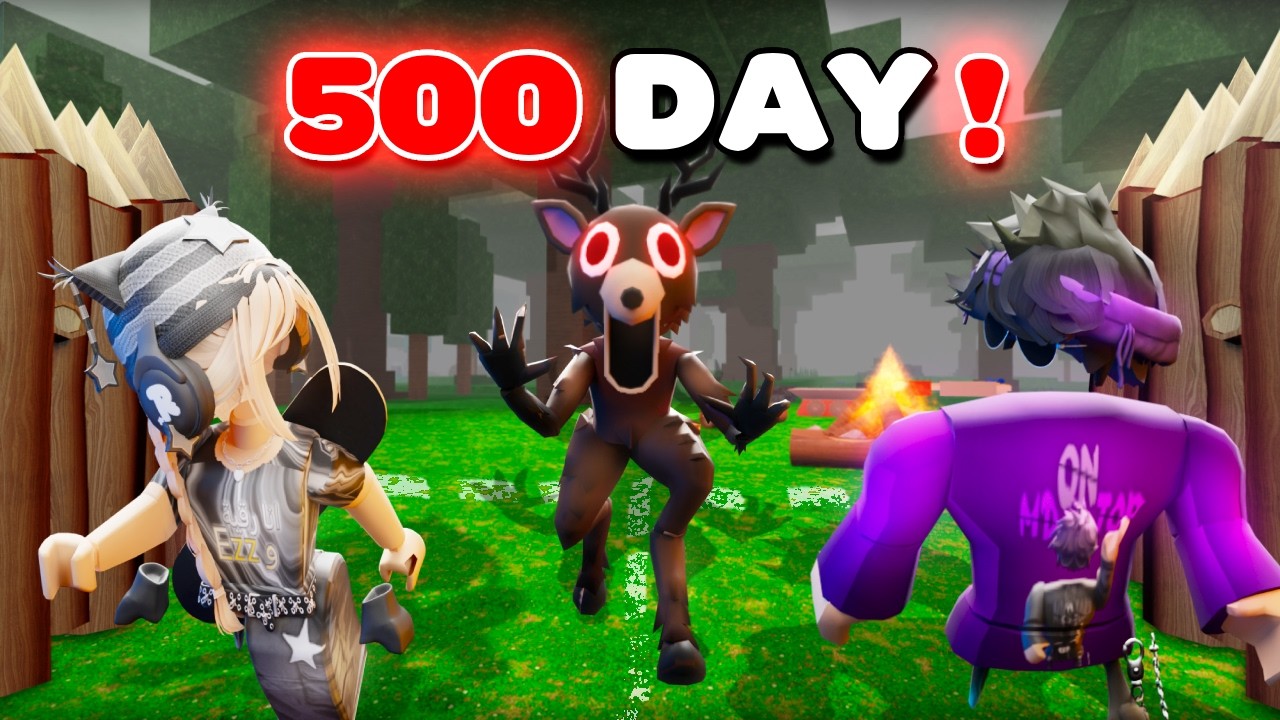 99 ليلة🌲 حاولنا نوصل ل500 ليلة🌙وبنينا اكبر قاعدة مع رقية🔴