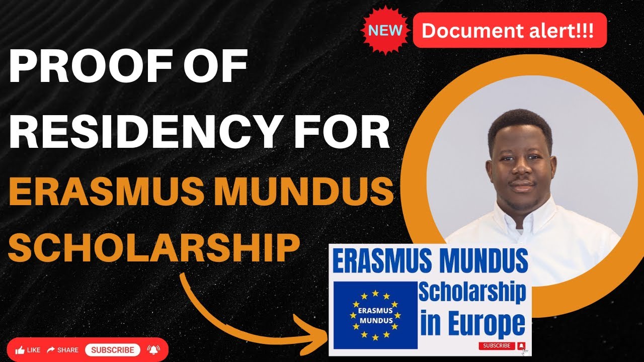 Подтверждение места жительства для стипендии ERASMUS MUNDUS 2025 | Пошаговая инструкция и распрос...