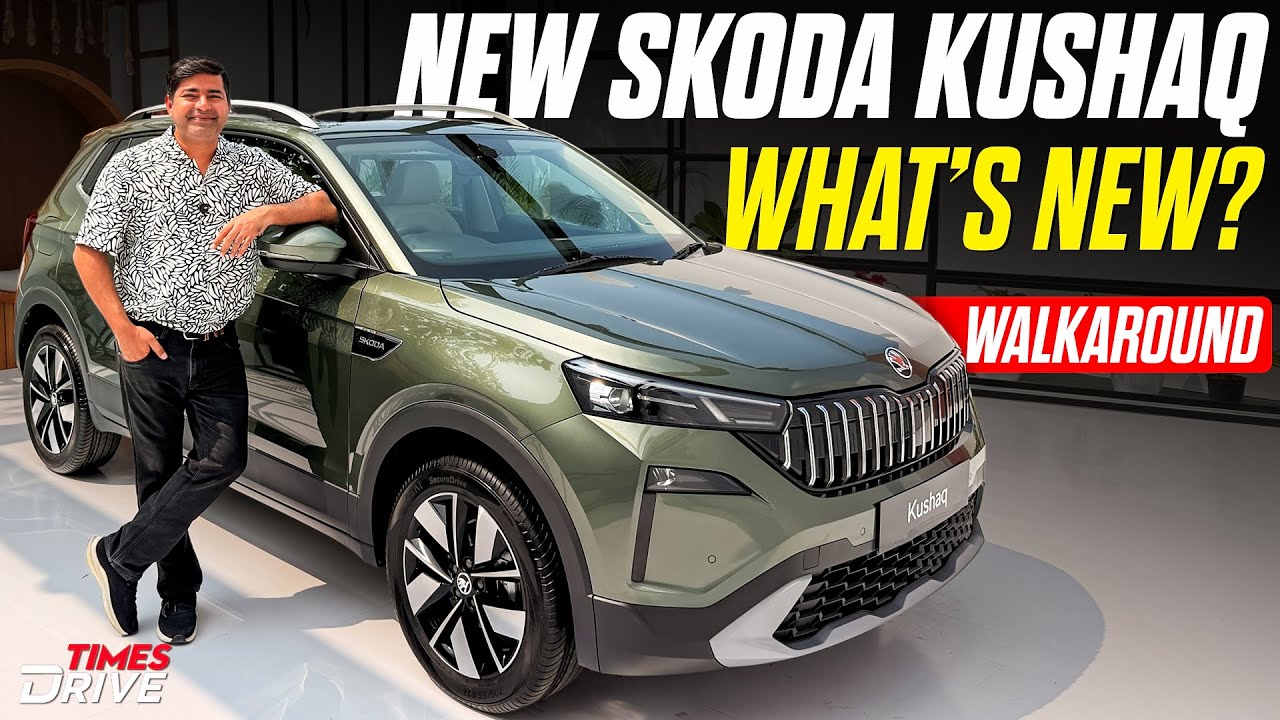 2026 Skoda Kushaq Facelift Walkaround | New Features, Interiors, Exterior & More | Times Drive