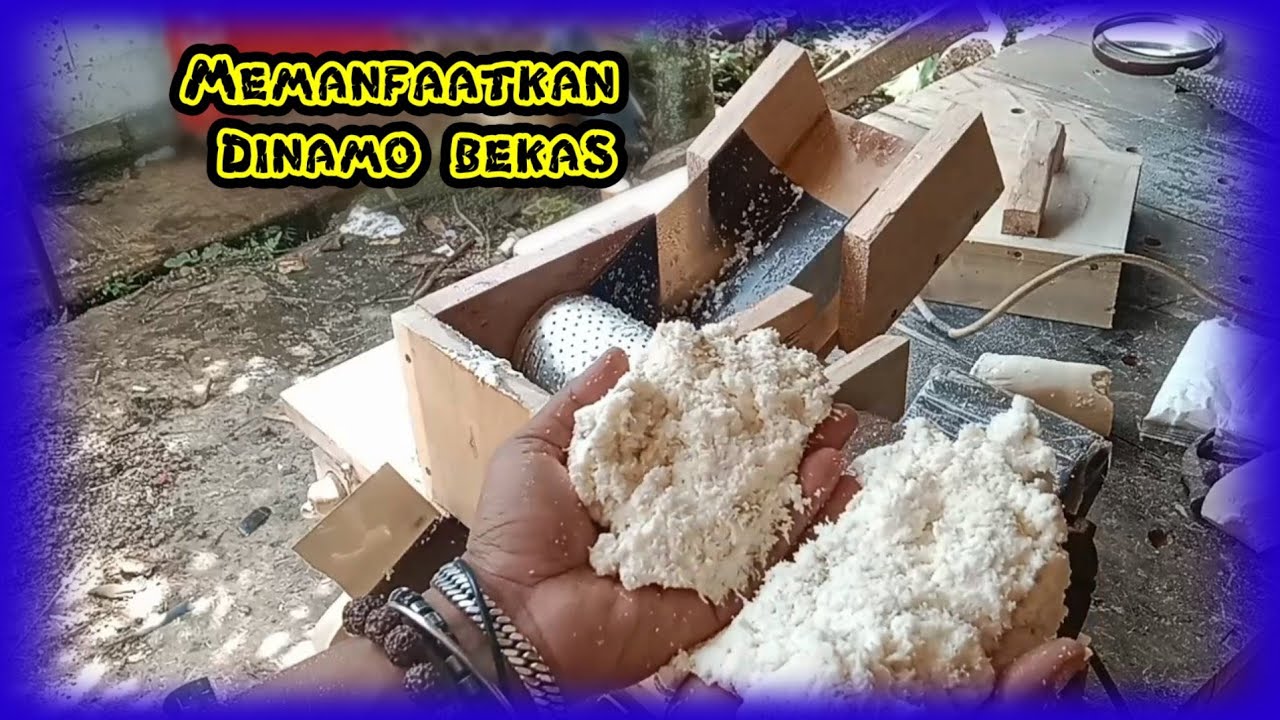 membuat parut singkong dari dinamo pompa air bekas