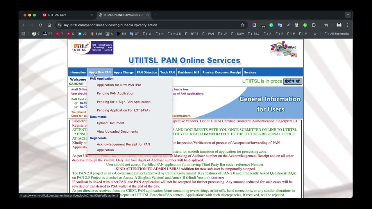 How to Apply a PAN Card for Minor, Children Under the Age of 18 from UTI - rtpanservice.com