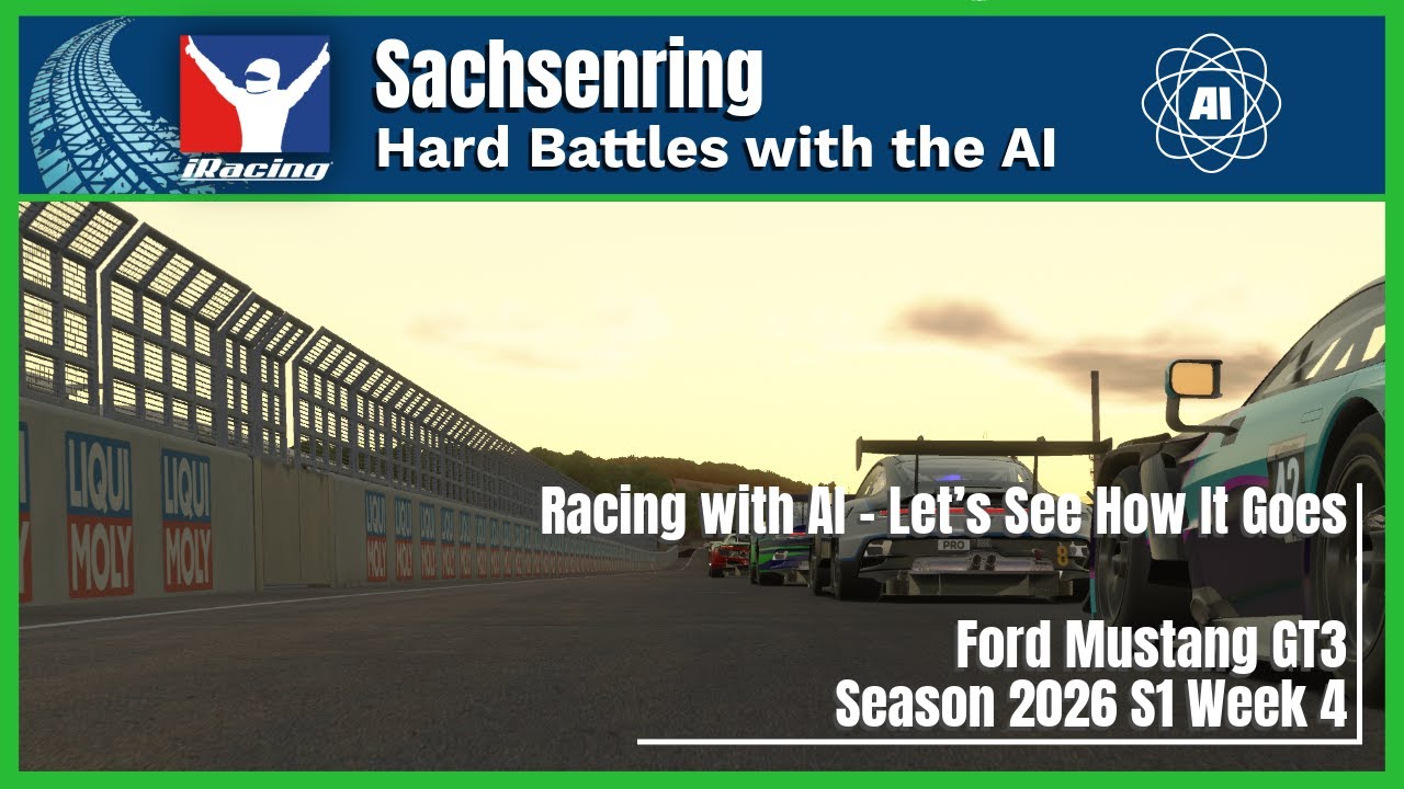 iRacing AI | Ford Mustang GT3 @ Sachsenring | 2026 S1 Week 4
