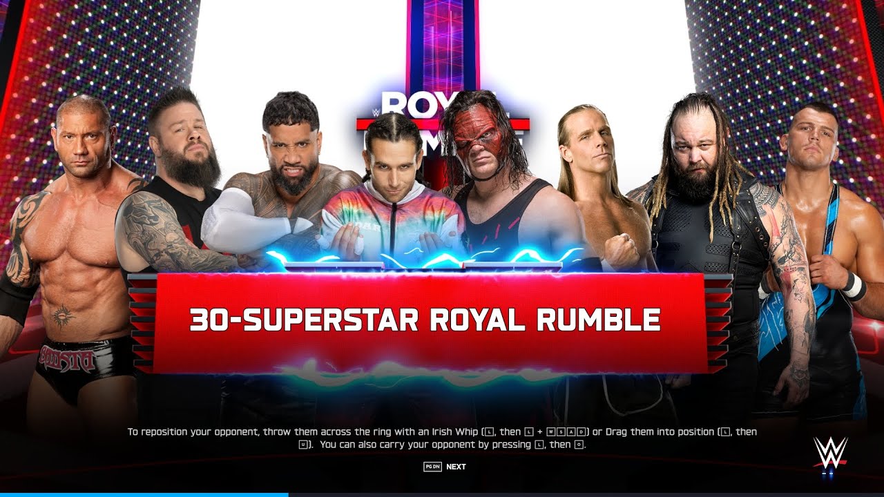 WWE 2K25 - 30 Man Royal Rumble Match | Full Match Gameplay in [4K60p]