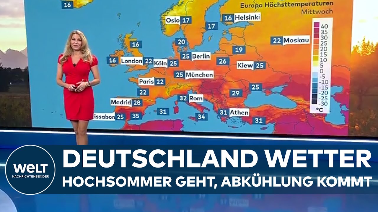 WETTER IN DEUTSCHLAND: Hochsommer macht schlapp, triefnasses Tief im Anmarsch