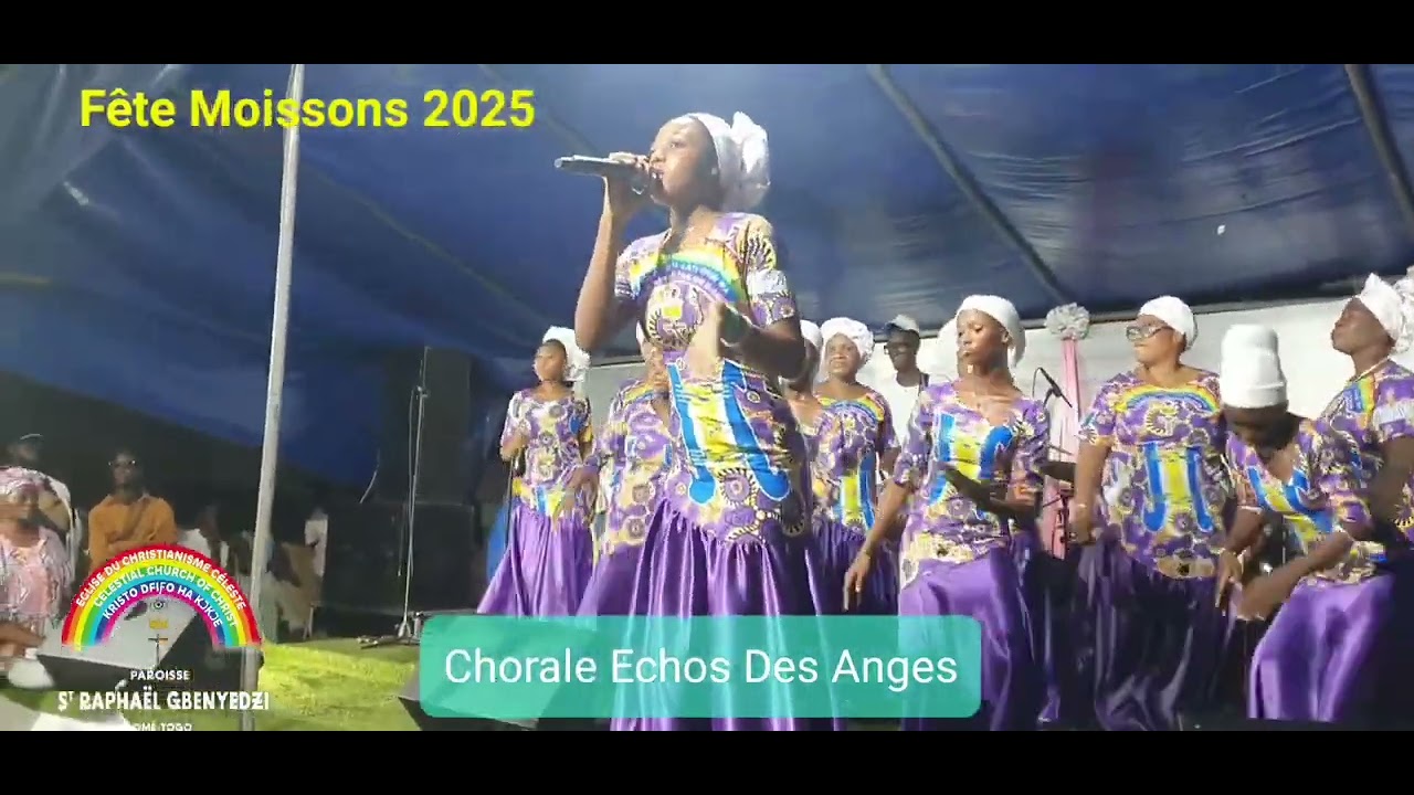 Concert fête des moissons 2025 2eme chant d'animation (#Tresor A. au micro)