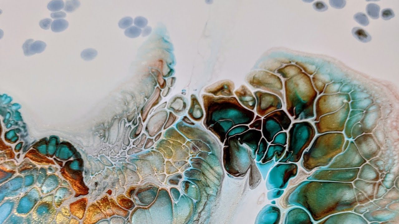 #58. Acrylic Pearl Pour/Bloomswipe ~ Abstract Fluid Art