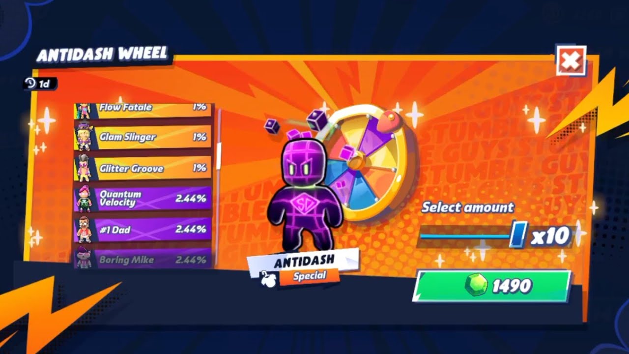 Stumble guys antidash wheel opening #stumbleguys 