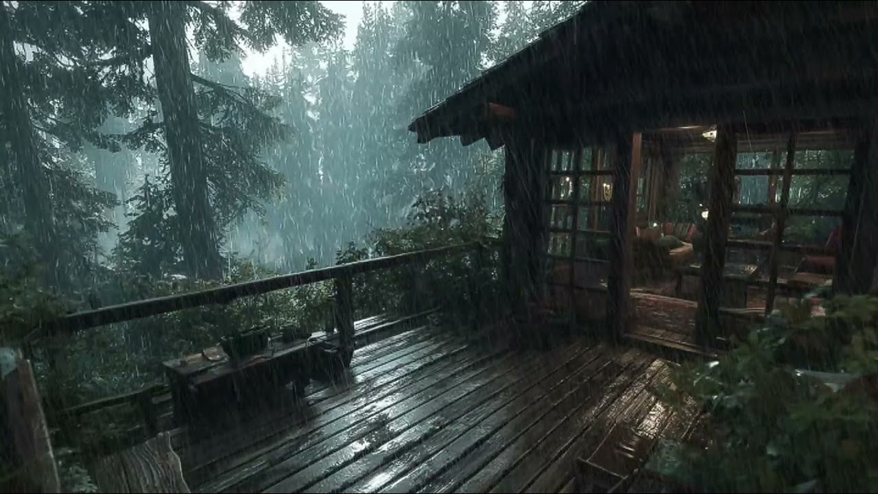 Let the Forest Rain Help You Sleep | Relaxing Forest Rain Ambience for Stress Relief and Deep Sleep