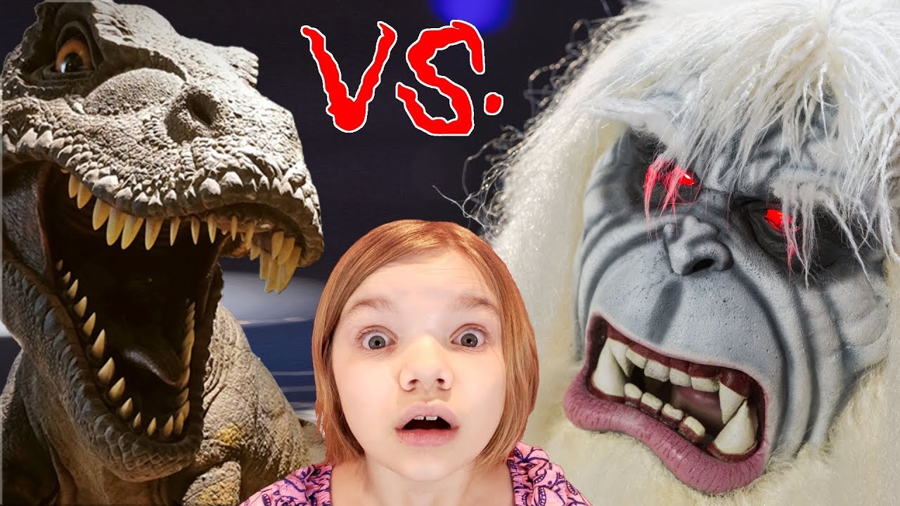 T-REX vs YETI!  Who Wins?