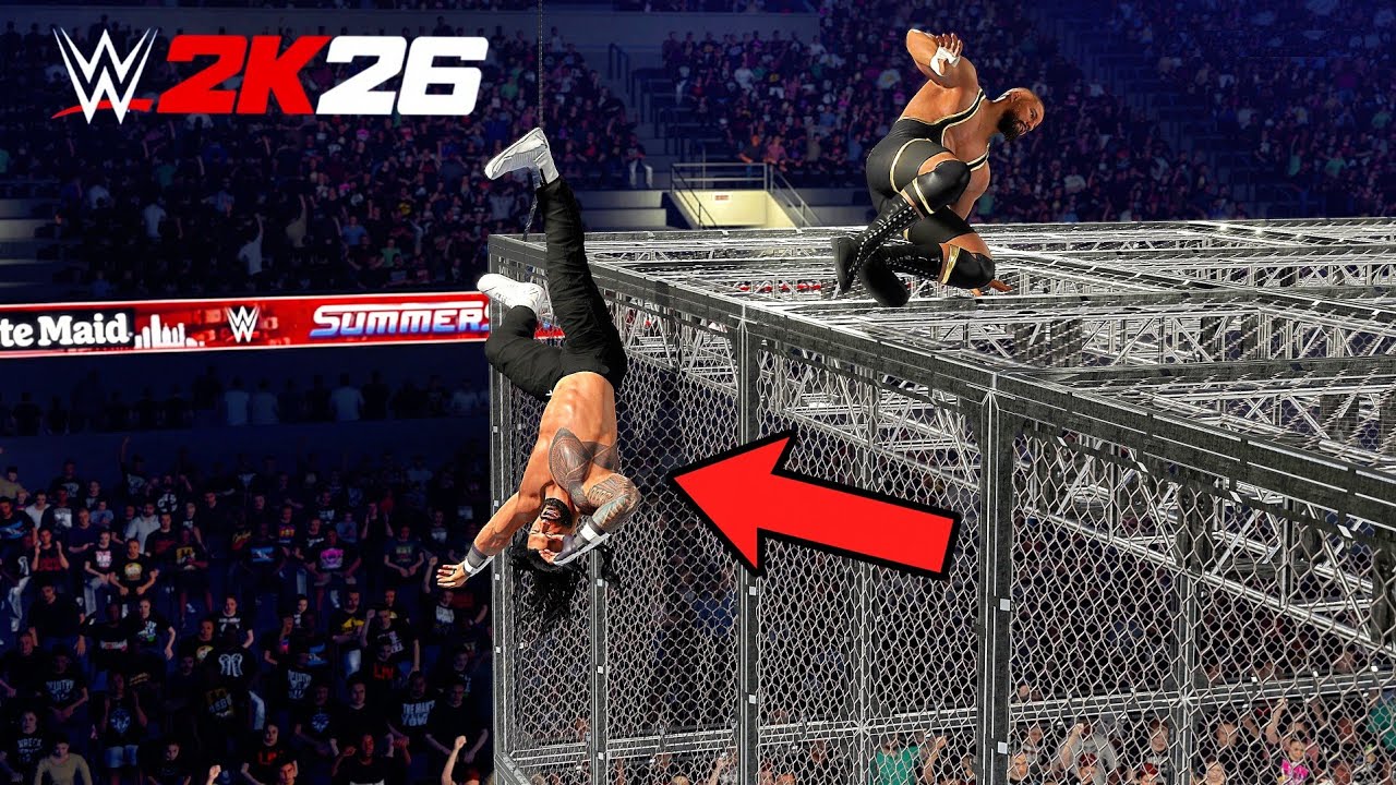 WWE 2K26 Экстремальные моменты 1 (Новая физика тряпичной куклы и оружия)