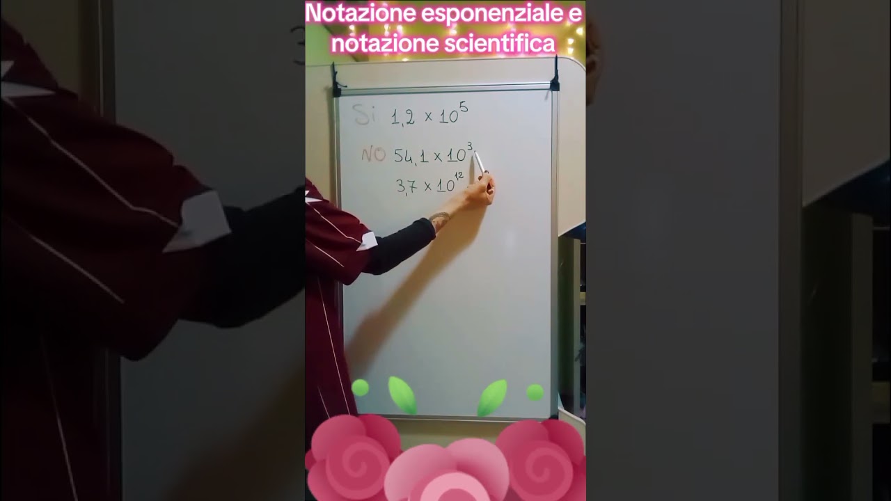 Notazione esponenziale e notazione scientifica 