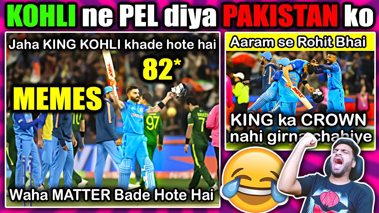 KOHLI ne Dhoya PAK ko😂 IND vs PAK T20 World Cup 2022 MEMES