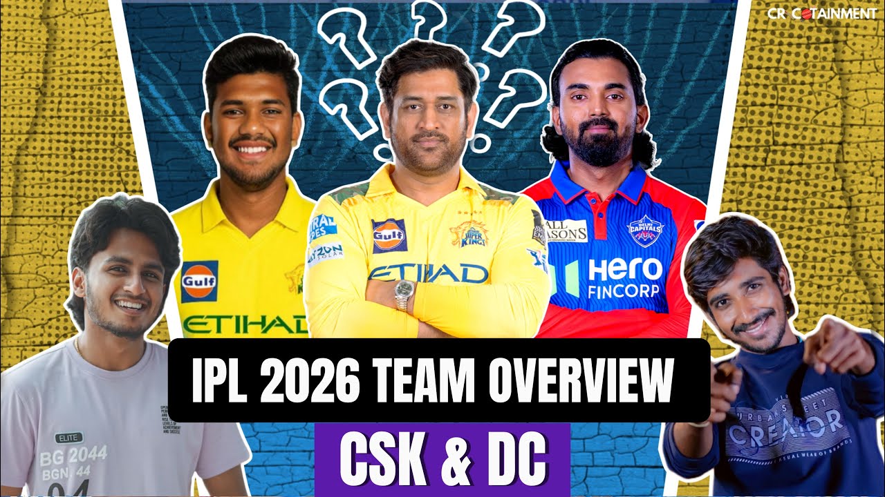 🚨Massive Update for CSK 😱 | DC & CSK 2026 Squad Review | Tamil | CRICOTAINMENT