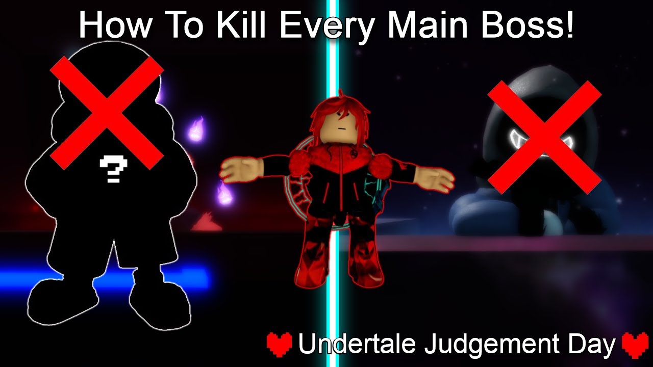 How to beat every main boss + How to level up. (Roblox Undertale Judgement Day Guide