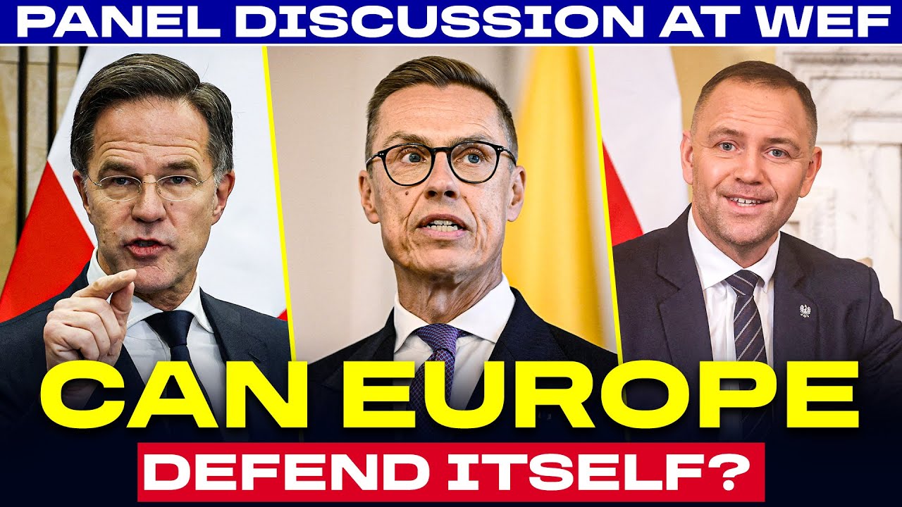 WATCH LIVE: NATO's Mark Rutte, Polish, Finnish President participate in WEF discussion on Europe