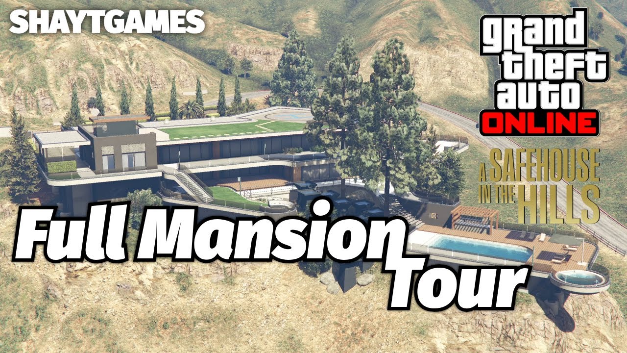 GTA Online: Full Mansion Tour - DLC A Safehouse in the Hills