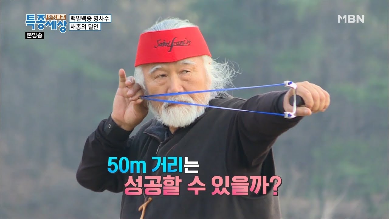쐈다 하면 명중! 새총의 달인의 실력은 어느정도~? [현장르포 특종세상 349회]