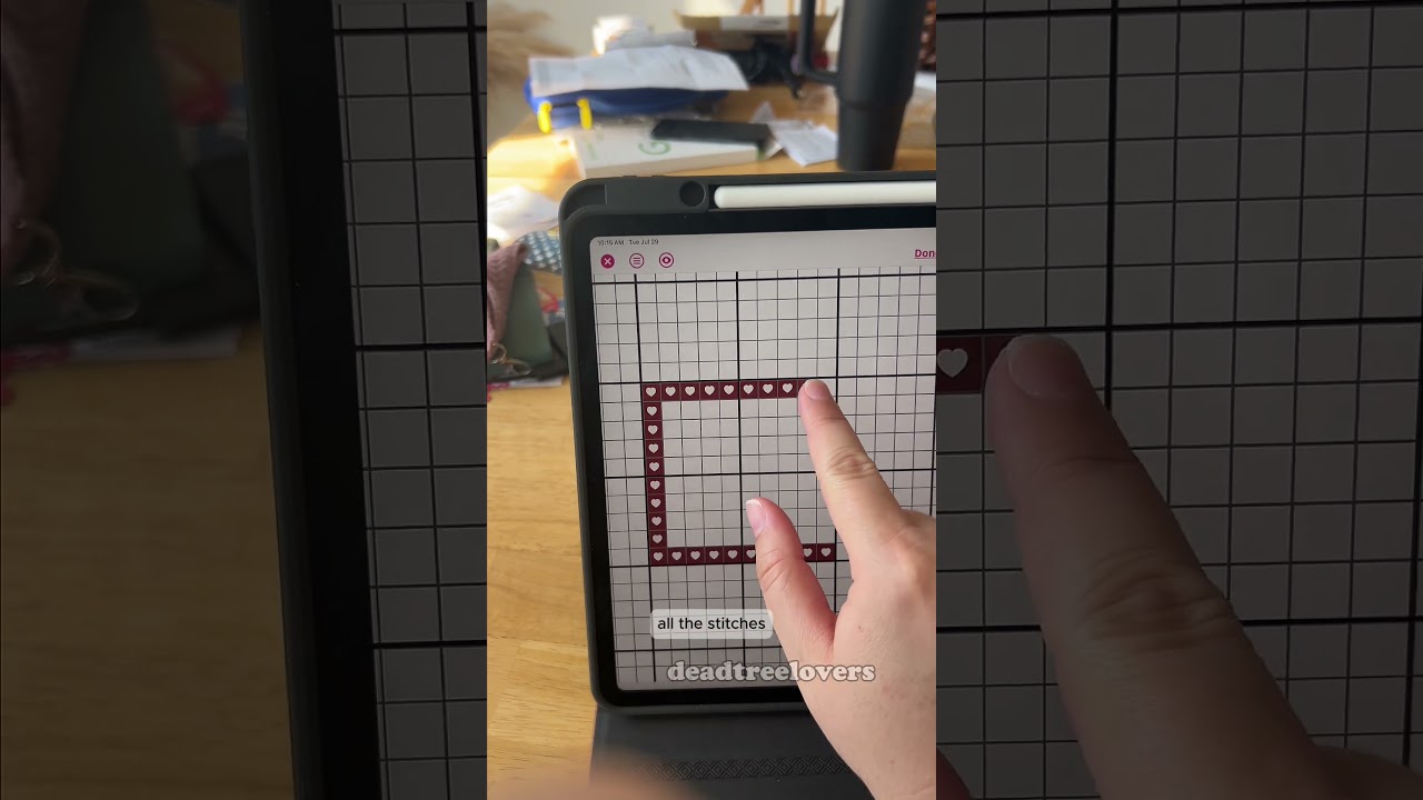 Part 1/3: How to use Stitchly&mdash;the cross stitch app 🤗 #crossstitch #patternmaking #cozyhobbies