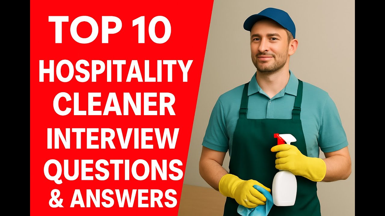 Top 10 Hospitality Cleaner Interview Questions and Answers | Hotel & Restaurant Job Preparation