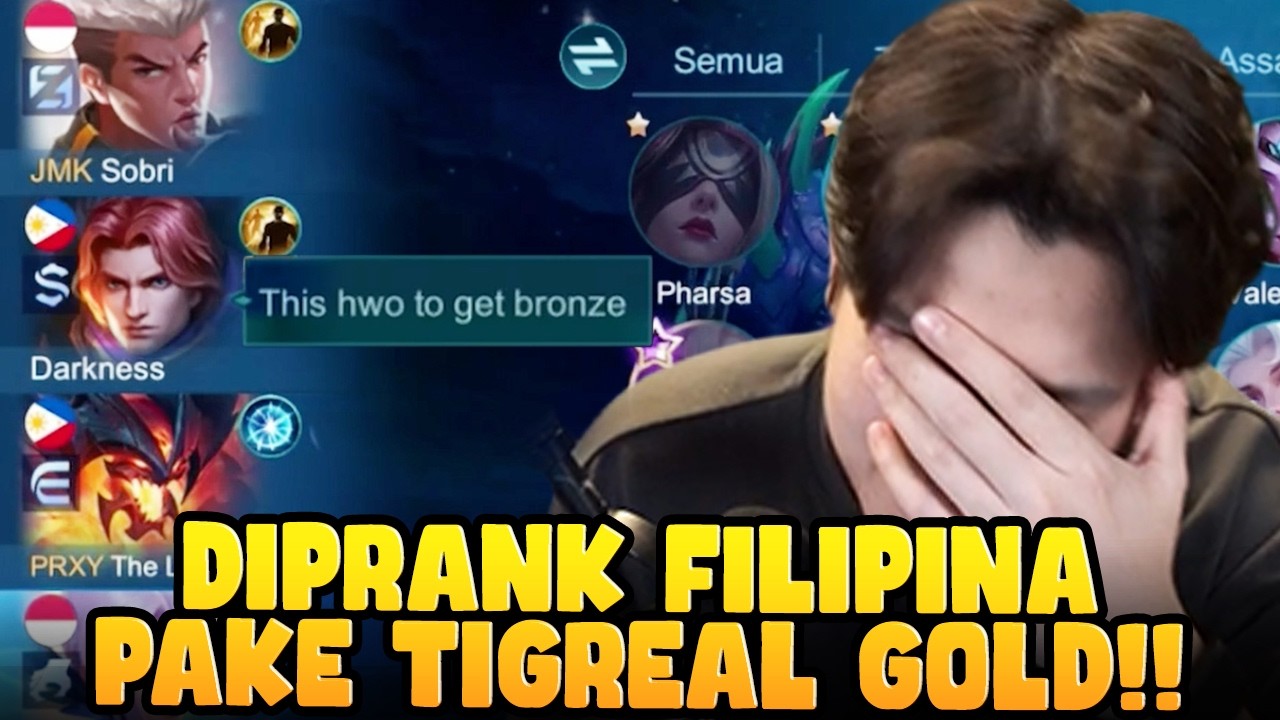 Kena Troll Tigreal Gold Lane!! - Mobile Legends