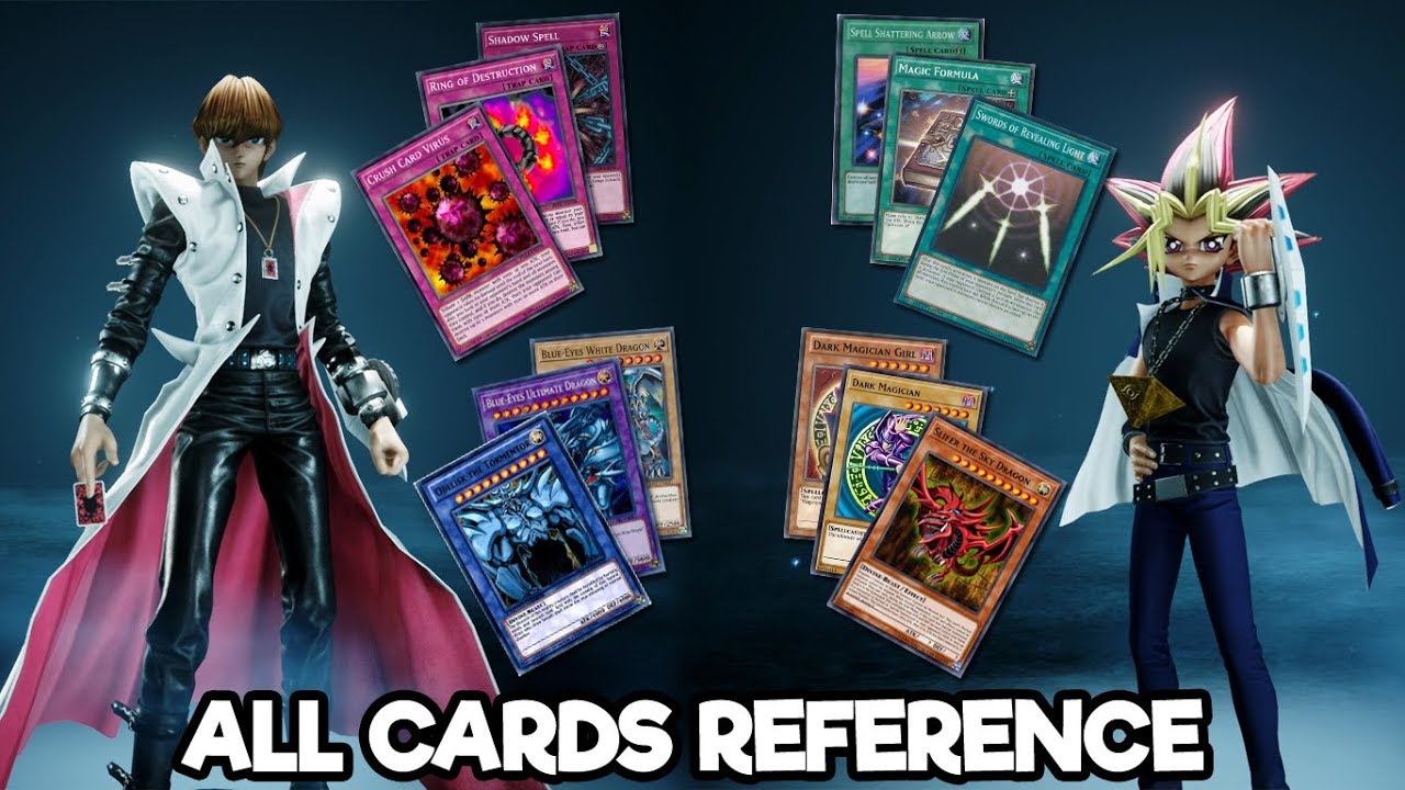 JUMP FORCE - Seto Kaiba & Yami Yugi all Cards References! Shadow Spell, Magic Formula & More