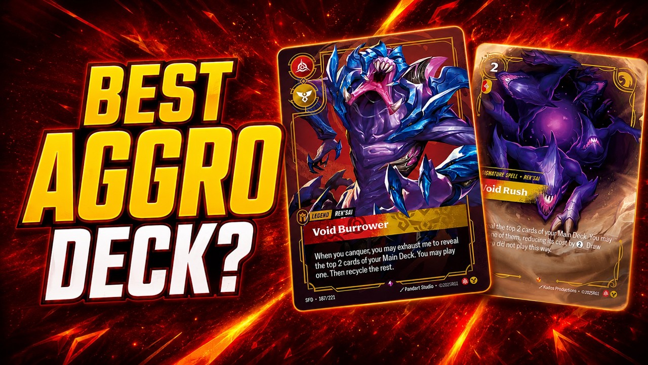 Is Rek&rsquo;Sai the BEST Aggro Deck in Riftbound? | Deck Guide + Gameplay