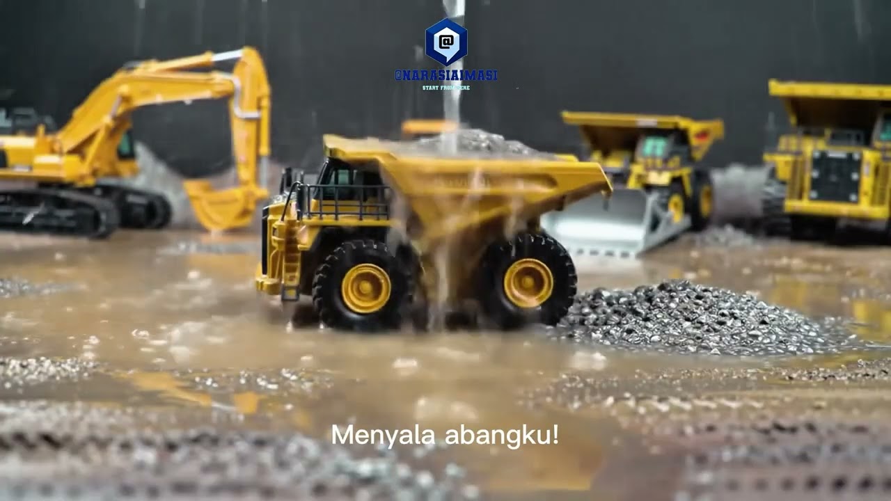 🚜 Dunia Tambang! Truk, Ekskavator & Bulldozer 😲|  