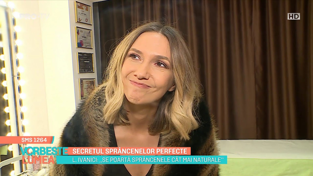 Stilizare si Vopsit Sprancene pentru Adela Popescu - VORBESTE LUMEA, PRO TV