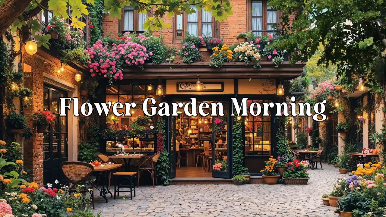 Flower Garden Morning Jazz ☀️ Cozy Café Swing for a Calm, Fresh & Beautiful Start