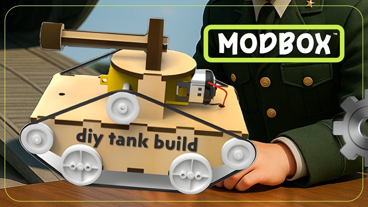 MODBOX: Construct this Mini DIY Tank with Us! Step by Step Assembly.