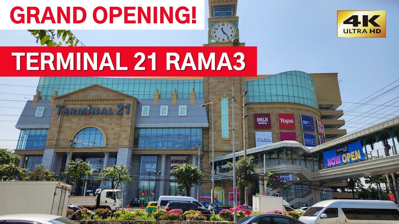 [4K] Walking inside TERMINAL 21 RAMA3 (เทอร์มินอล21 พระราม3) in Bangkok
