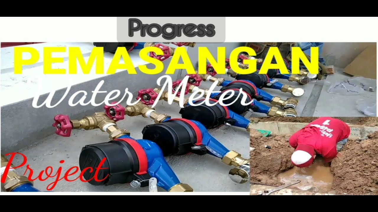 Pemasangan Water Meter konsumen PDAM//proyek Perumahan