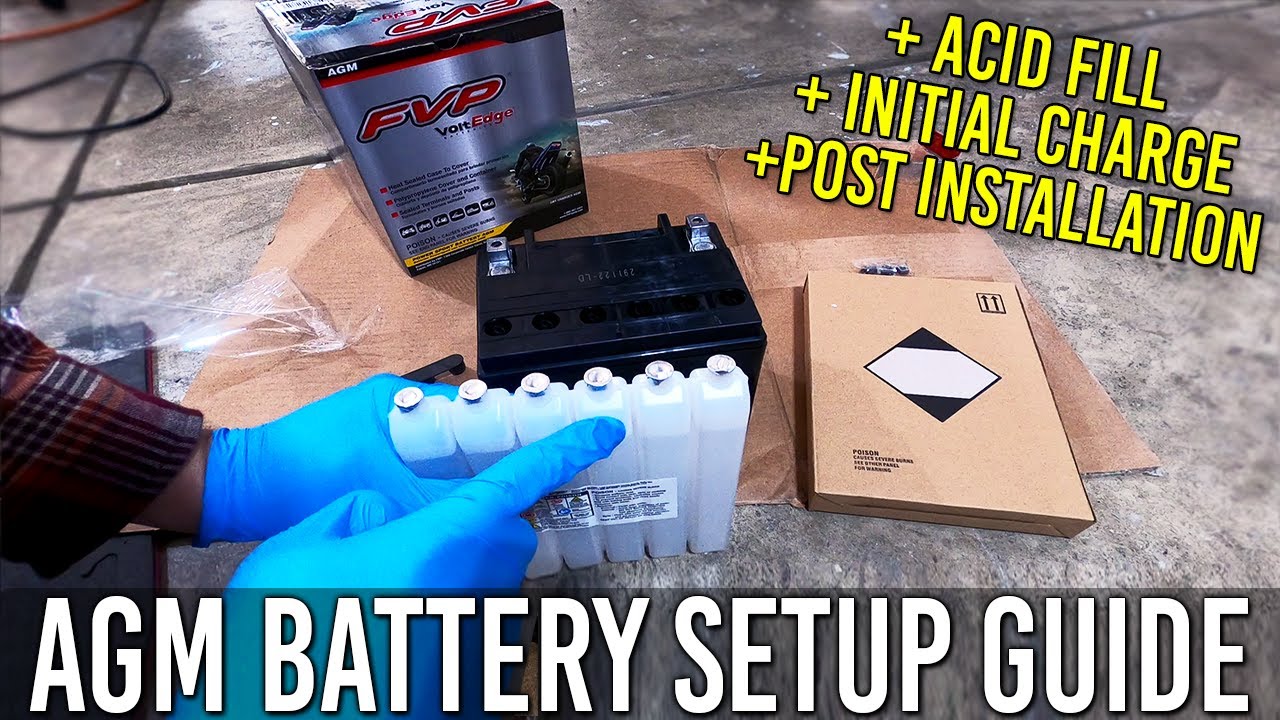 How to Fill AGM Battery with Acid