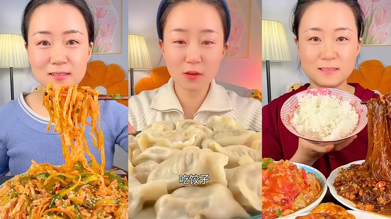 Chinese Home-Style Food Eating Show | Noodles, Buns & Daily Dishes #17