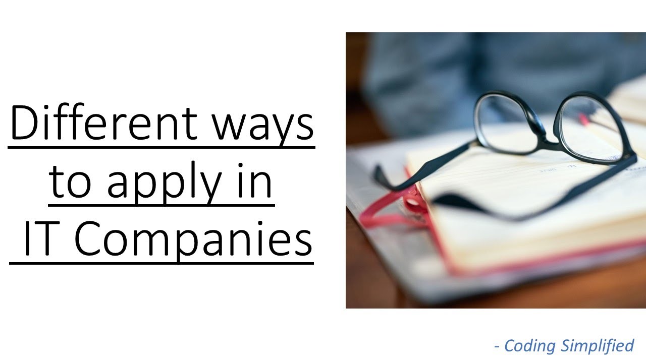 How to apply for IT Companies | Software Companies