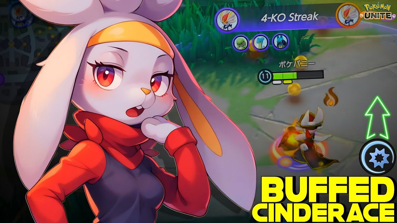 AFTER A LONG TIME FINALLY CINDERACE GOT BUFF 😲 | POKEMON UNITE 