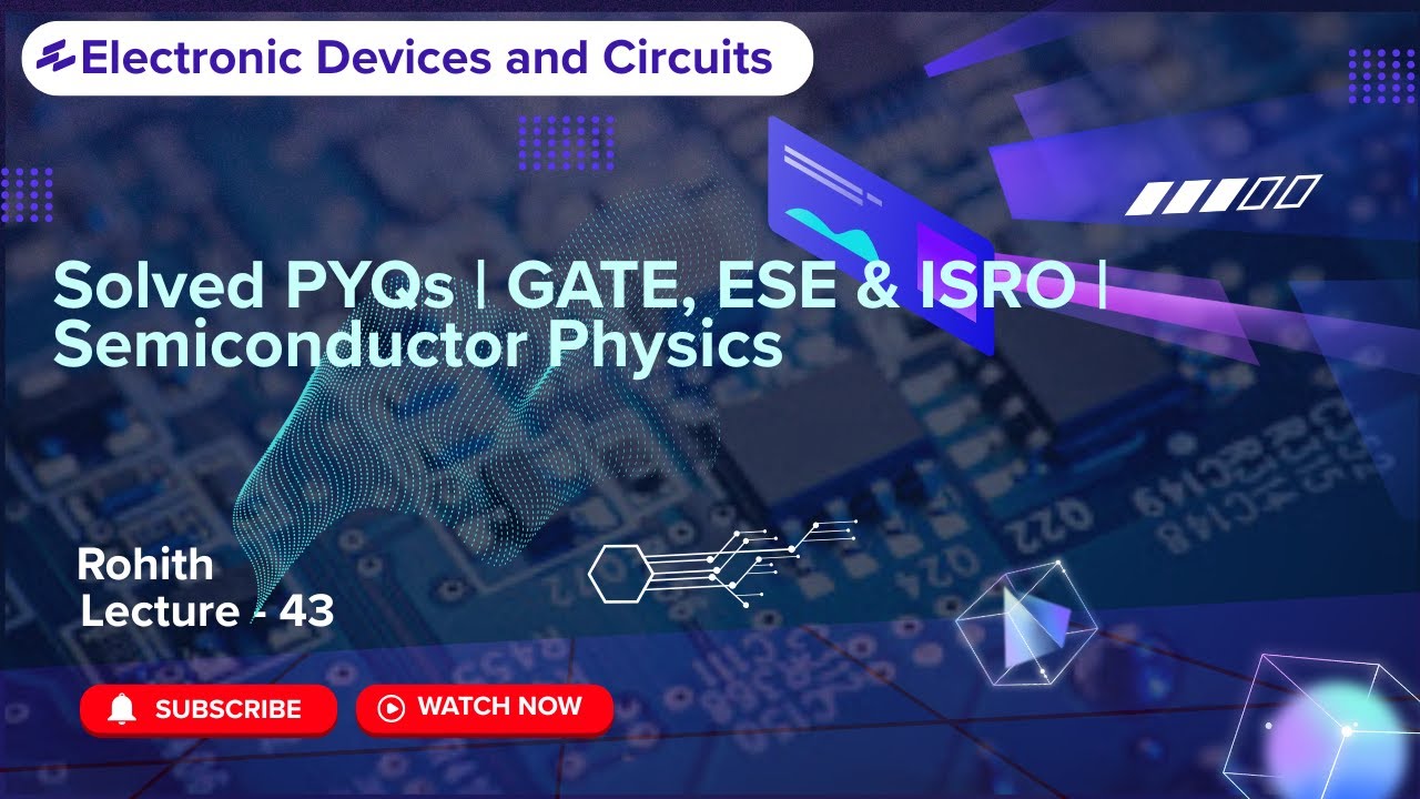 43 Solved PYQs | GATE, ESE & ISRO | Semiconductor Physics