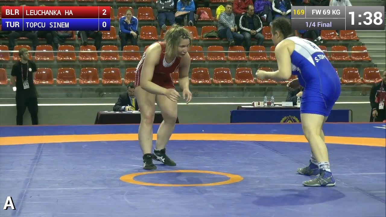 Quarterfinal FW - 69 kg: Sinem TOPCU (TUR) df. Halina LEUCHANKA  (BLR), 8-6