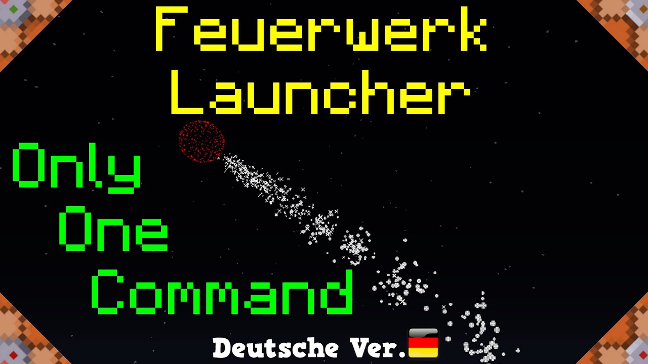 Feuerwerk Launcher in Minecraft  ⇒16w21b⇐ | Only One Command [GER]