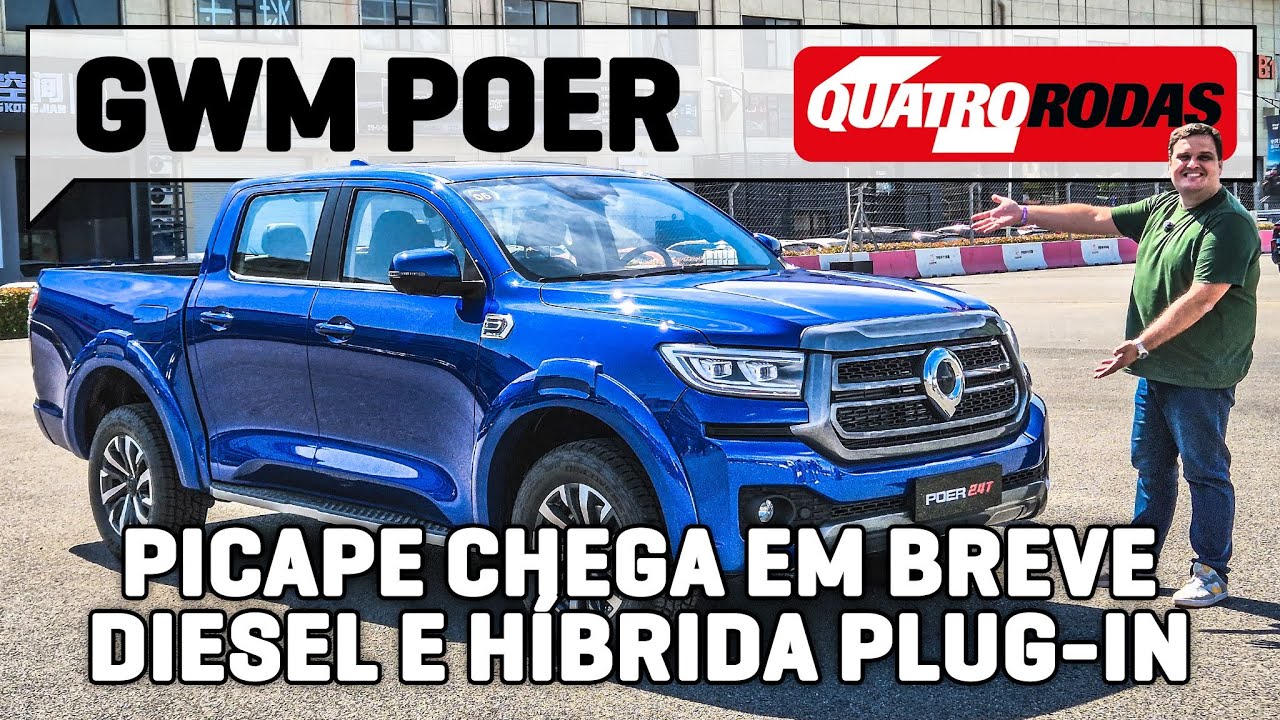 GWM Poer: próxima PICAPE NACIONAL terá versões diesel e híbrida plug-in contra Hilux e Ranger