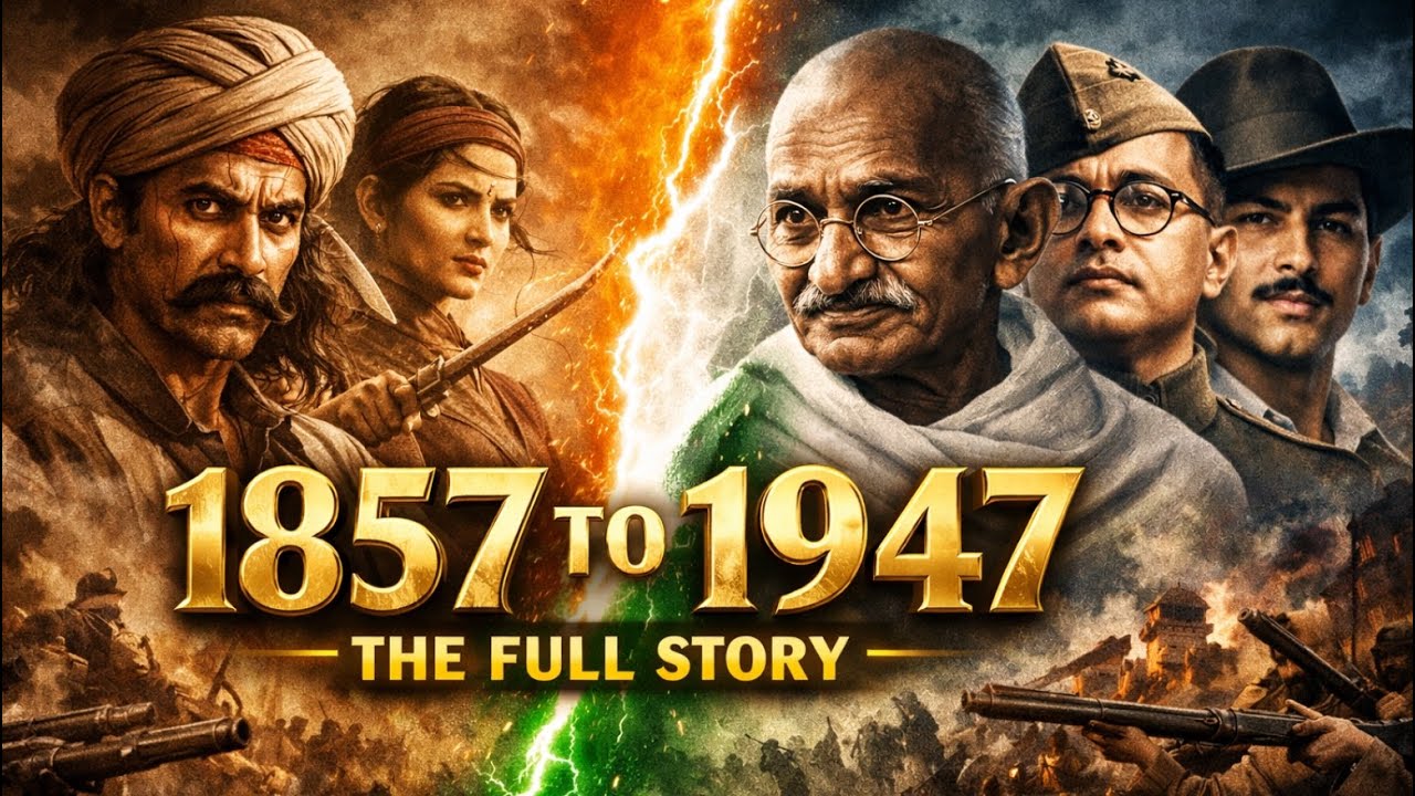 History of India (1857-1947): Full Detailed Story of Independence Struggle 🇮🇳